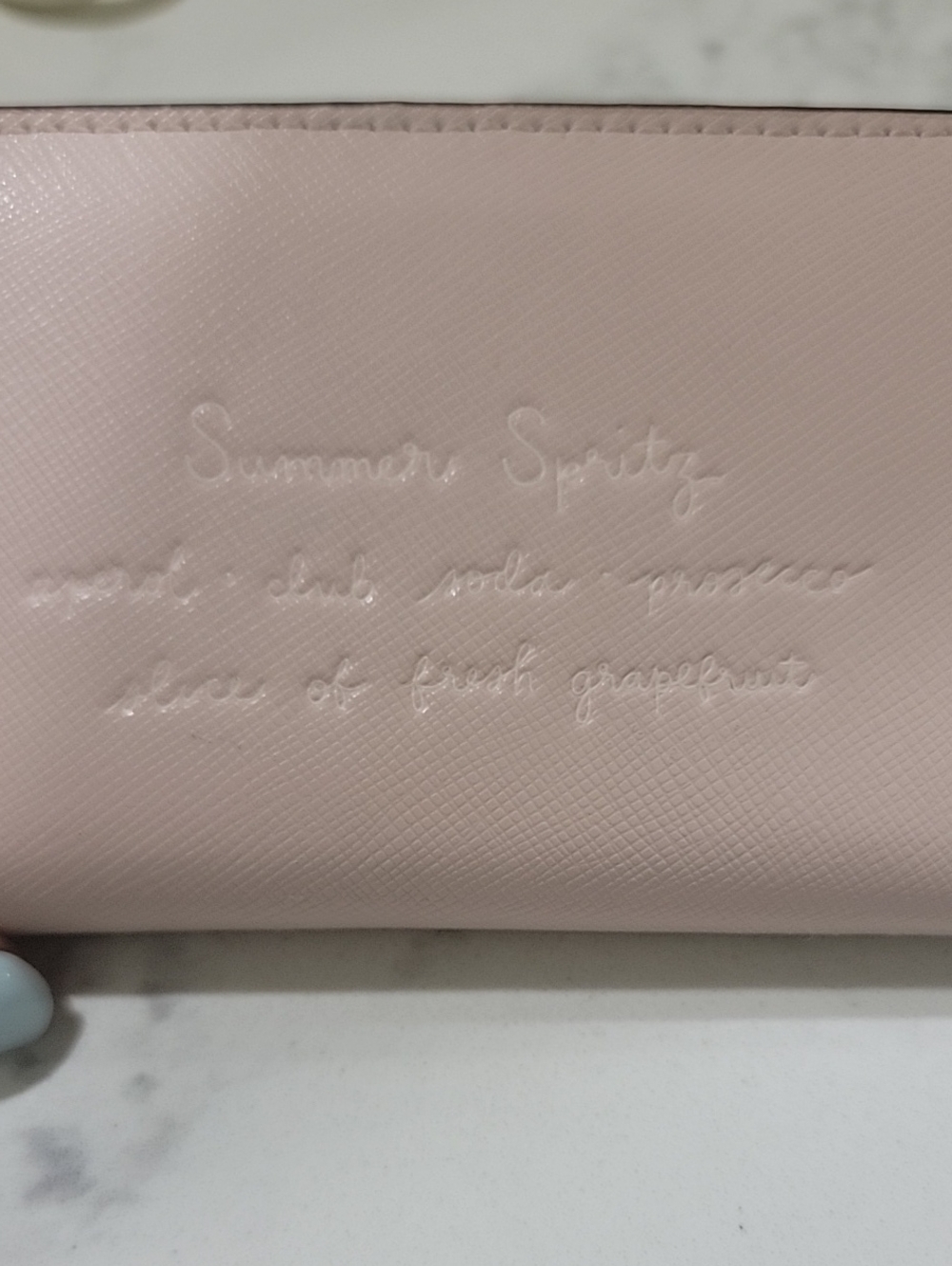 kate spade Tini Slim Bifold pale pink With Embellished Grapefruit Slices wallet - Picture 9 of 16